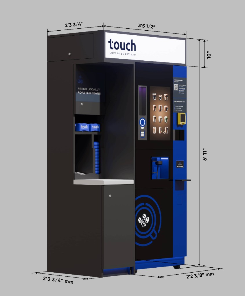 Diagram of the Premium Smart Bar showing its width and height.